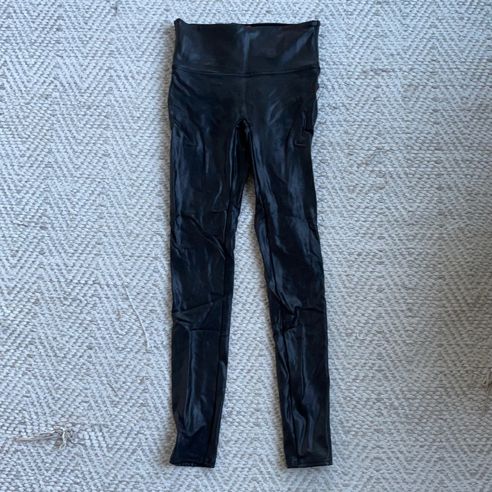 SOLD Spanx faux leather leggings